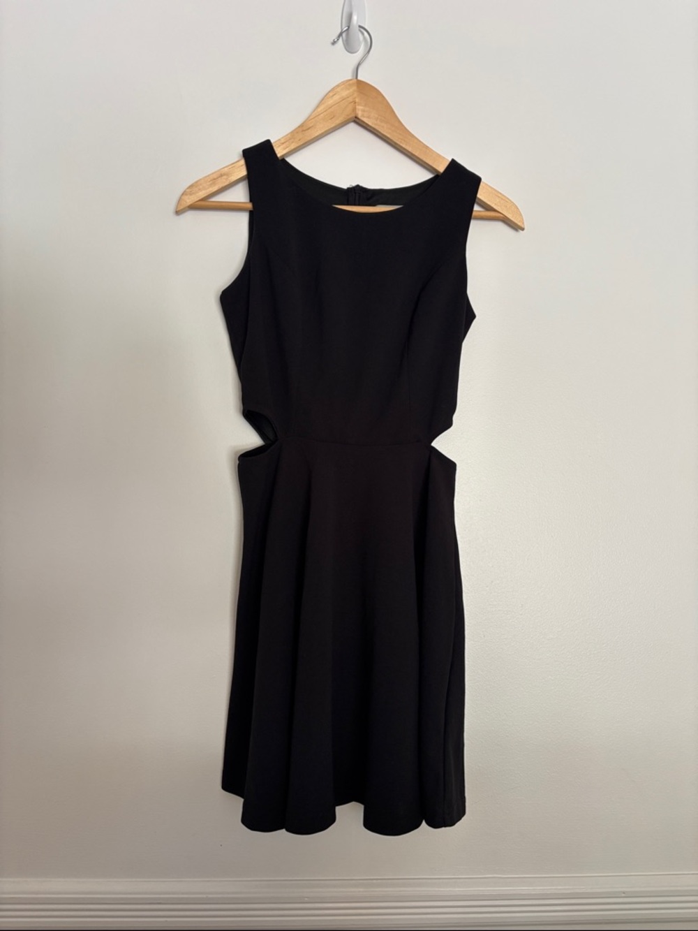 Classic Black Mini Dress with Side Cutouts